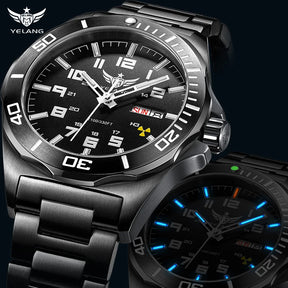 Yelang V1019 44MM Men's Watch NH36 100M Deep Diving Mechanical Automatic Watch
