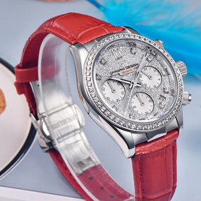 PAGANI DESIGN Women’s Multifunction Quartz Watch – Luxury Sapphire Glass Wristwatch with Japan TMI VD55 Movement