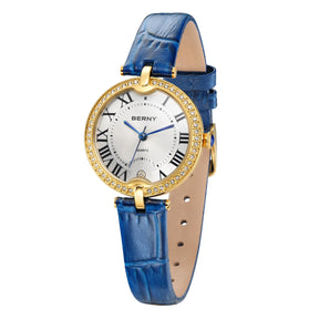 BERNY Women's Luxury Slim Quartz Dress Watch