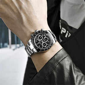PAGANI DESIGN Men's Chronograph Quartz Watch – Sapphire, Stainless Steel, VK63