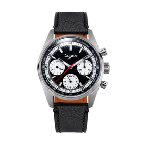 Sugess S465 Men’s Chronograph Watch 38mm – Mechanical, Gooseneck Movement, Sapphire Crystal, Roulette Dial