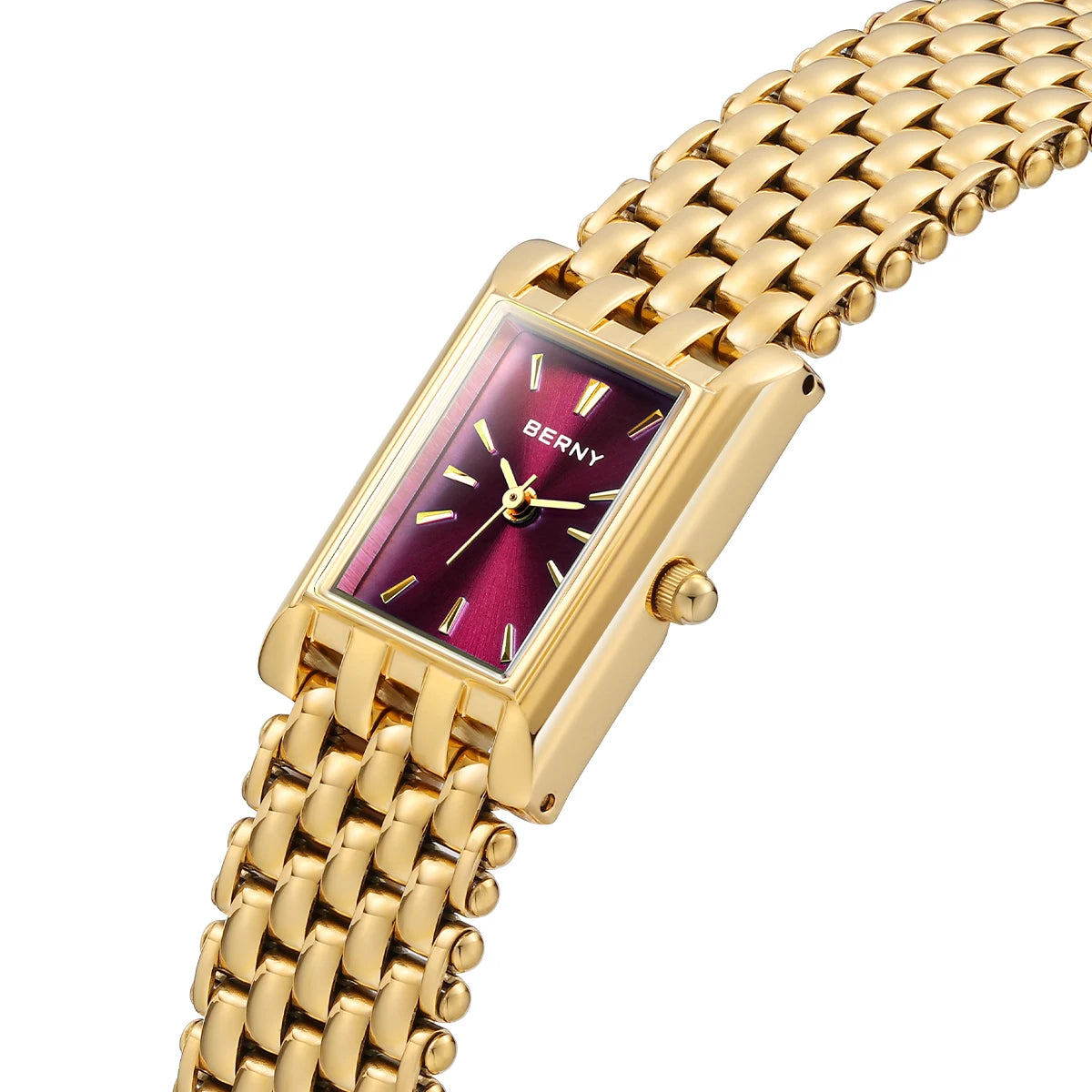 BERNY Women's Gold Watch Stainless Steel Quartz