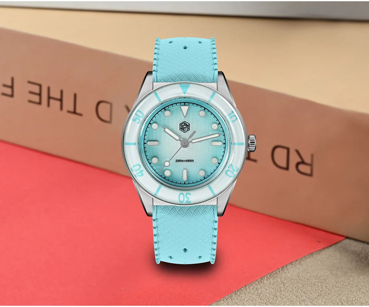 San Martin SN0151 Women’s Luxury Quartz Watch – Ronda 703, 200M Waterproof
