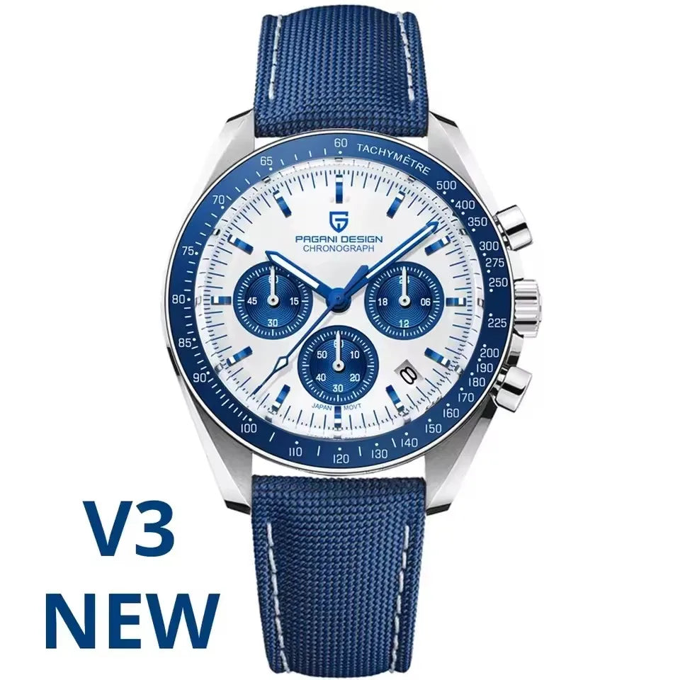 Pagani Design VK63 Moonphase Chronograph Watch – Sapphire, Luminous