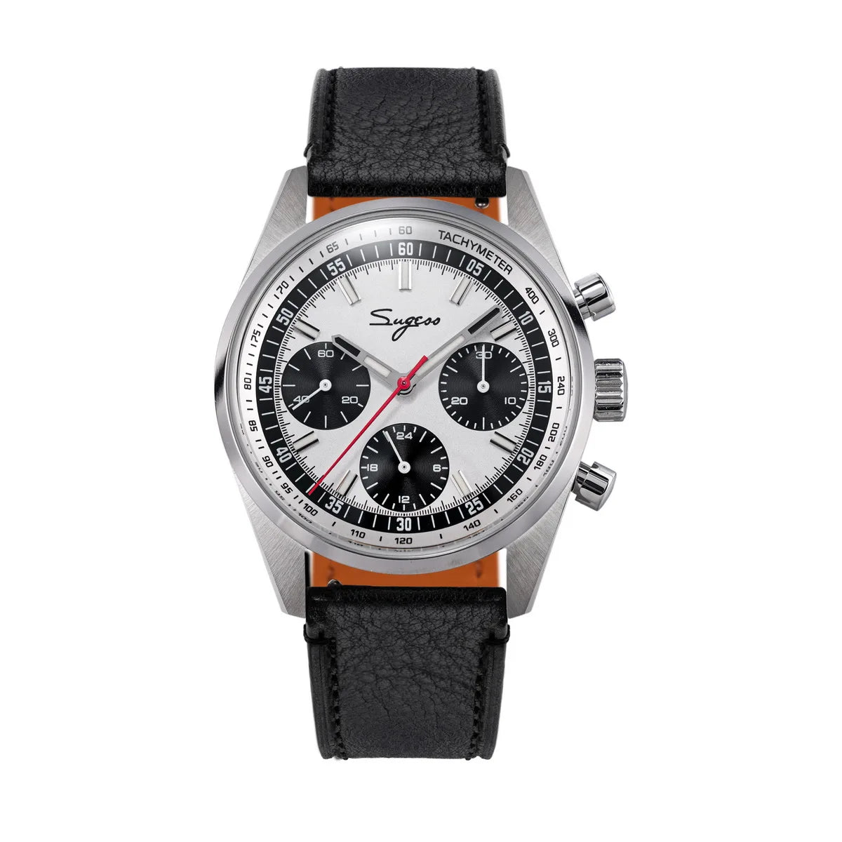 Sugess S465 Men’s Chronograph Watch 38mm – Mechanical, Gooseneck Movement, Sapphire Crystal, Roulette Dial