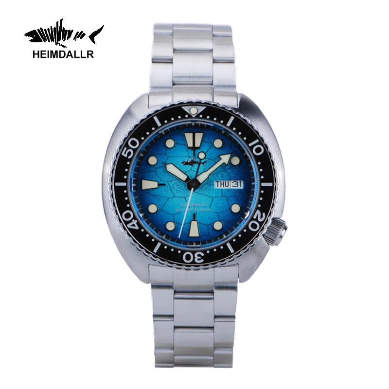 Heimdallr Men's Automatic Dive Watch 44mm – NH35A Sapphire 200M Water Resistant Luminous