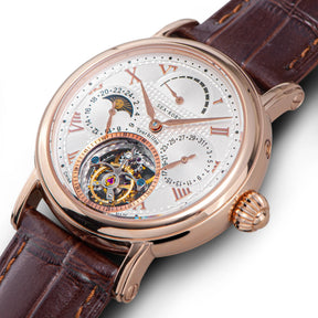 Sugess Seakors Men’s Tourbillon Watch – ST8007 Movement, Skeleton Dial, Moonphase, Sapphire Crystal, 316L Steel