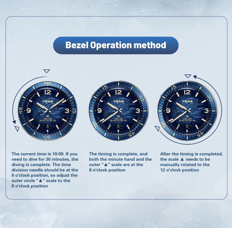 Seagull Men’s Luxury Automatic Watch – Antarctica Expedition, Sapphire, Luminous