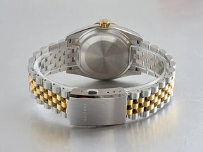 Baltany S4084 Men’s Automatic Dress Watch 36mm – Gold Tone, Fluted Bezel, NH35, Luminous, Date