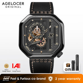 AGELOCER Fast & Furious Racing Watch – Men’s Automatic Mechanical