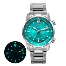 BERNY Men's Automatic Diver Watch – 200M Waterproof, Miyota 8215, Sapphire