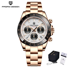 PAGANI DESIGN Men's Chronograph Quartz Watch – Sapphire, Stainless Steel, VK63