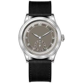 Pierre Philippe Field Watch – Black Enamel Dial Retro Arrow Pilot Watch, ST17 Mechanical Manual Wind