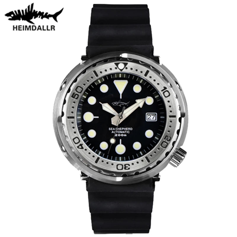 Heimdallr 47mm Tuna Diver Watch – NH35 Automatic, Sapphire Crystal, C3 Luminous, Men’s Dive Watch