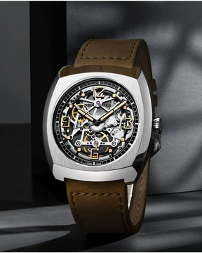 Sea-Gull Skeleton Automatic Watch for Men – Sapphire Crystal, 316L Stainless Steel