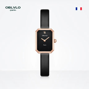 OBLVLO Women’s Quartz Watch – Luxury Malachite Dial