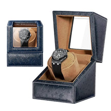 Embers Dual Watch Winder Box – Wooden Automatic Mechanical Watch Storage Case with 2 Ports Display & Safe Winding