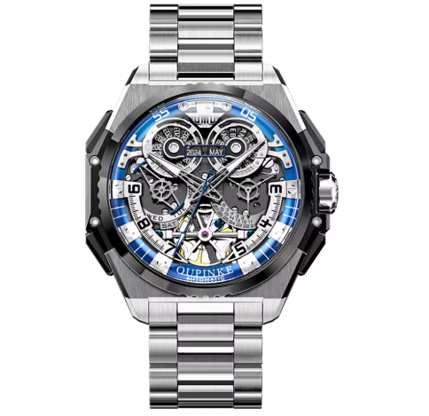 OUPINKE 3266 Men’s Automatic Skeleton Watch – Luxury Mechanical
