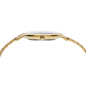 BERNY Quartz Mens Gold Stainless Steel Wristwatch