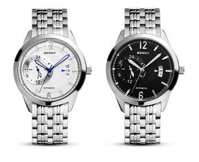 BERNY Men's Automatic Mechanical Watch – Multifunction Luminous Calendar Waterproof
