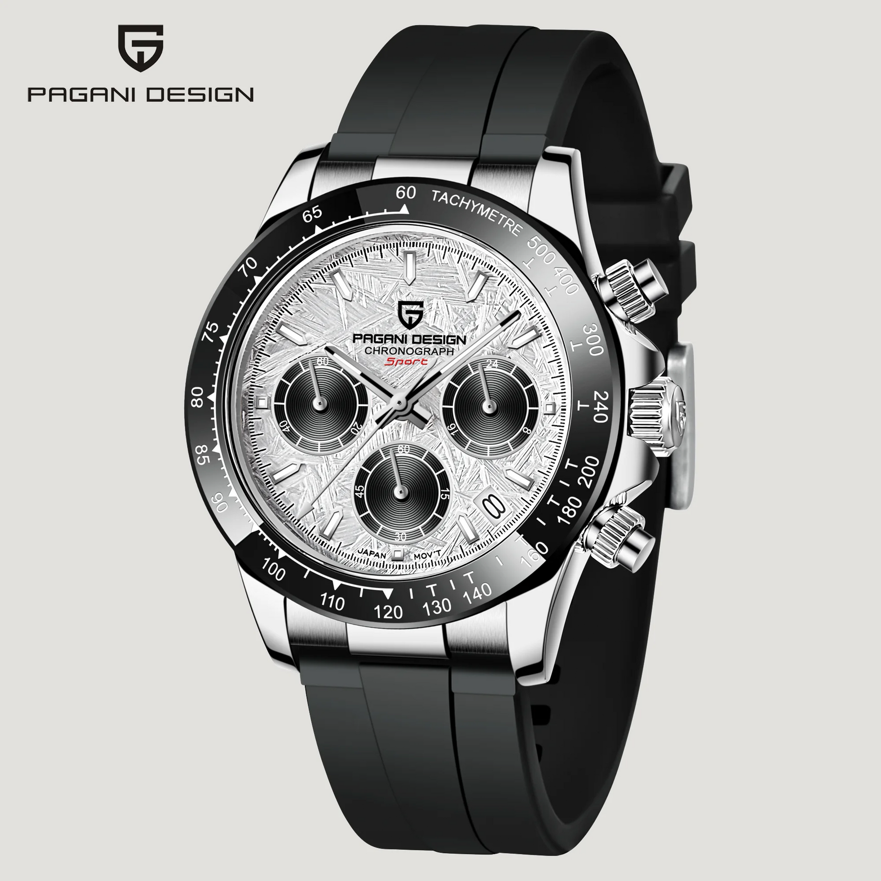 2026 Pagani Design PD-1664 Luxury Chronograph Watch - Japanese VK63 Quartz, Luminous Sapphire Edition