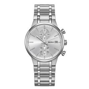 BERNY Watches for Men Fashion Casual Multi-function Chronograph Quartz Men's Watch Luminous Date Colorful Sports Wristwatch