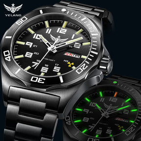 Yelang V1019 44MM Men's Watch NH36 100M Deep Diving Mechanical Automatic Watch