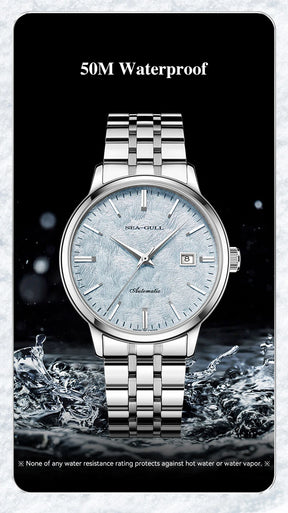 Seagull 6182 Couple Automatic Watch – Men & Women Mechanical, Simple Luxury Design