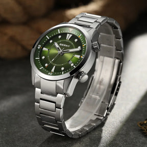 BERNY Men's Automatic Diver Watch – 200M Waterproof, Miyota 8215, Sapphire