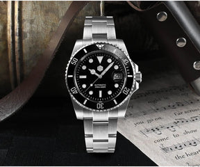 San Martin SN0017 Automatic Dive Watch – 40mm Sapphire Crystal 200M Waterproof Men's Luxury Mechanical Watch
