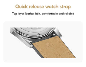 FARASUTE Men's Manual Mechanical Watch – Seagull Movement Sapphire Regulator Waterproof