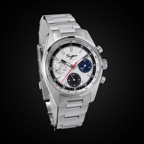 Sugess S465 Men’s Chronograph Watch 38mm – Mechanical, Gooseneck Movement, Sapphire Crystal, Roulette Dial