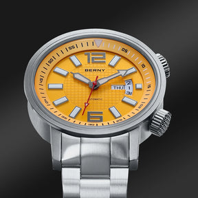 BERNY Men's Automatic Diver Watch – 20ATM Waterproof, Miyota 8205, Sapphire