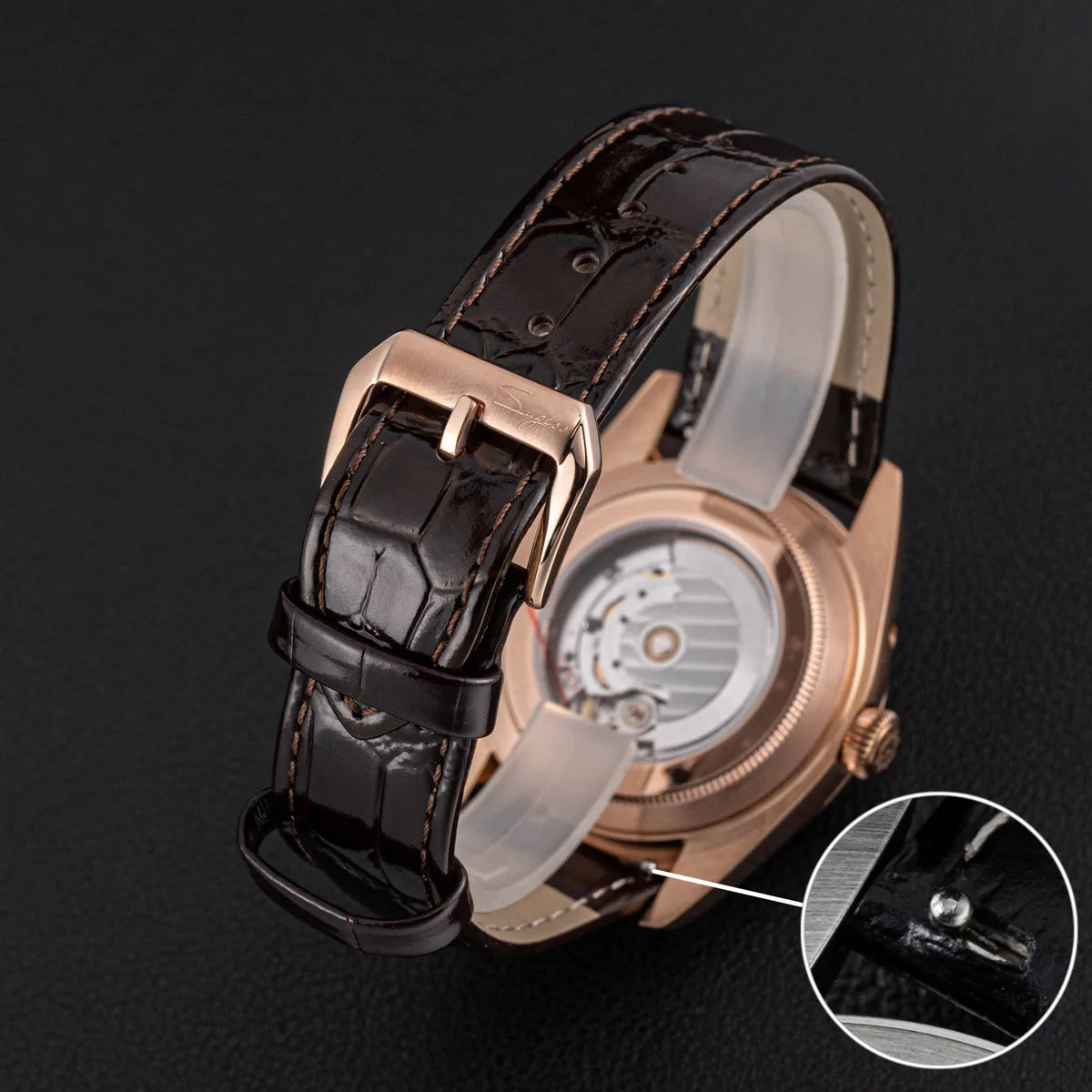 Sugess Men’s Automatic Watch 40mm – ST2108 Movement, Moonphase, Sapphire Crystal
