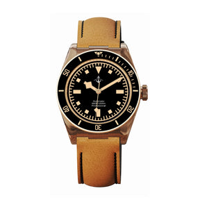 Hruodland Men’s Bronze Automatic Diver Watch 39mm – Sapphire Crystal, 20Bar Water Resistance, C3 Luminous, PT5000/SW200