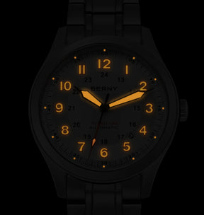 BERNY Men's Automatic Full Titanium Watch