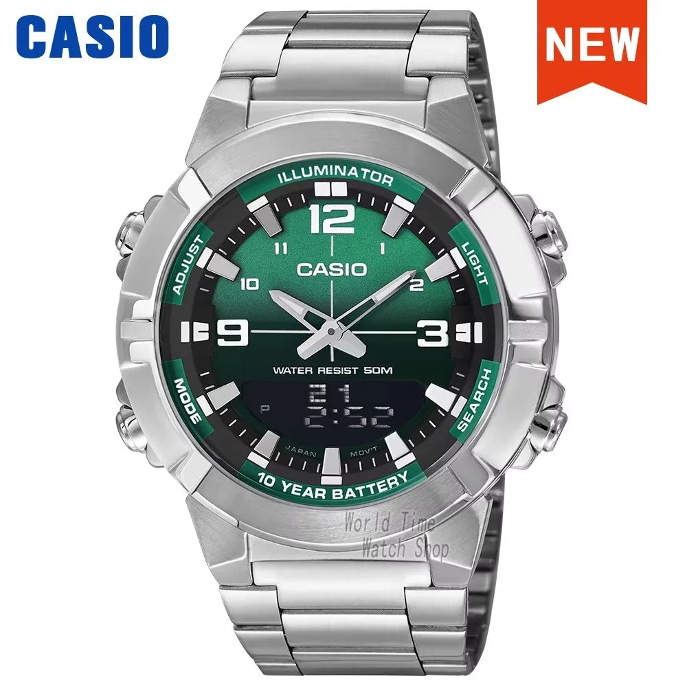 Casio AMW-870 Men’s Analog-Digital Watch – Waterproof, Military Style