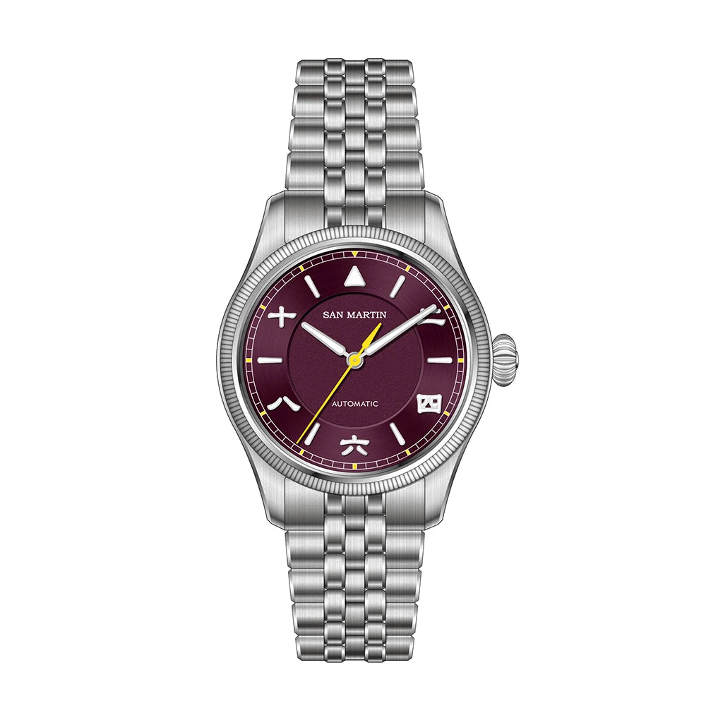 San Martin SN0033 Men's Automatic Pilot Watch 39.5mm – YN55 Sapphire 10Bar Vintage Style