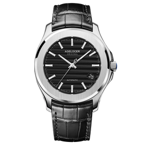 Agelocer Baikal Men’s Luxury Automatic Watch - Gold Business Edition with Big Calendar