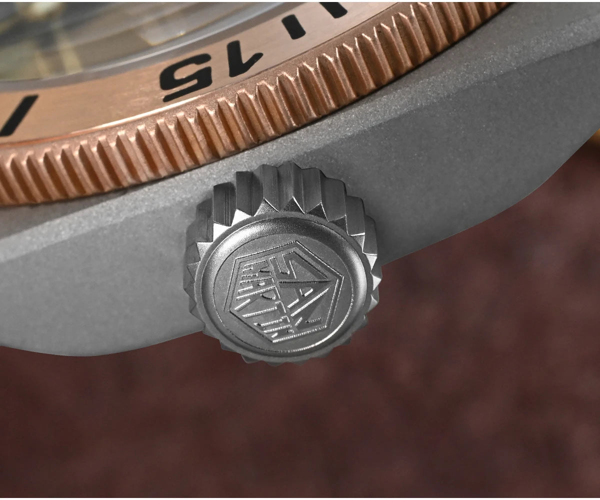 San Martin 42mm Titanium Diver Watch – NH35 Automatic 200M Waterproof Sapphire Bronze Bezel