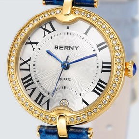BERNY Women's Luxury Slim Quartz Dress Watch