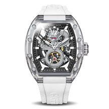 BONEST GATTI Men’s Automatic Skeleton Watch – Dragon Pattern, Crystal Case, Luxury Mechanical