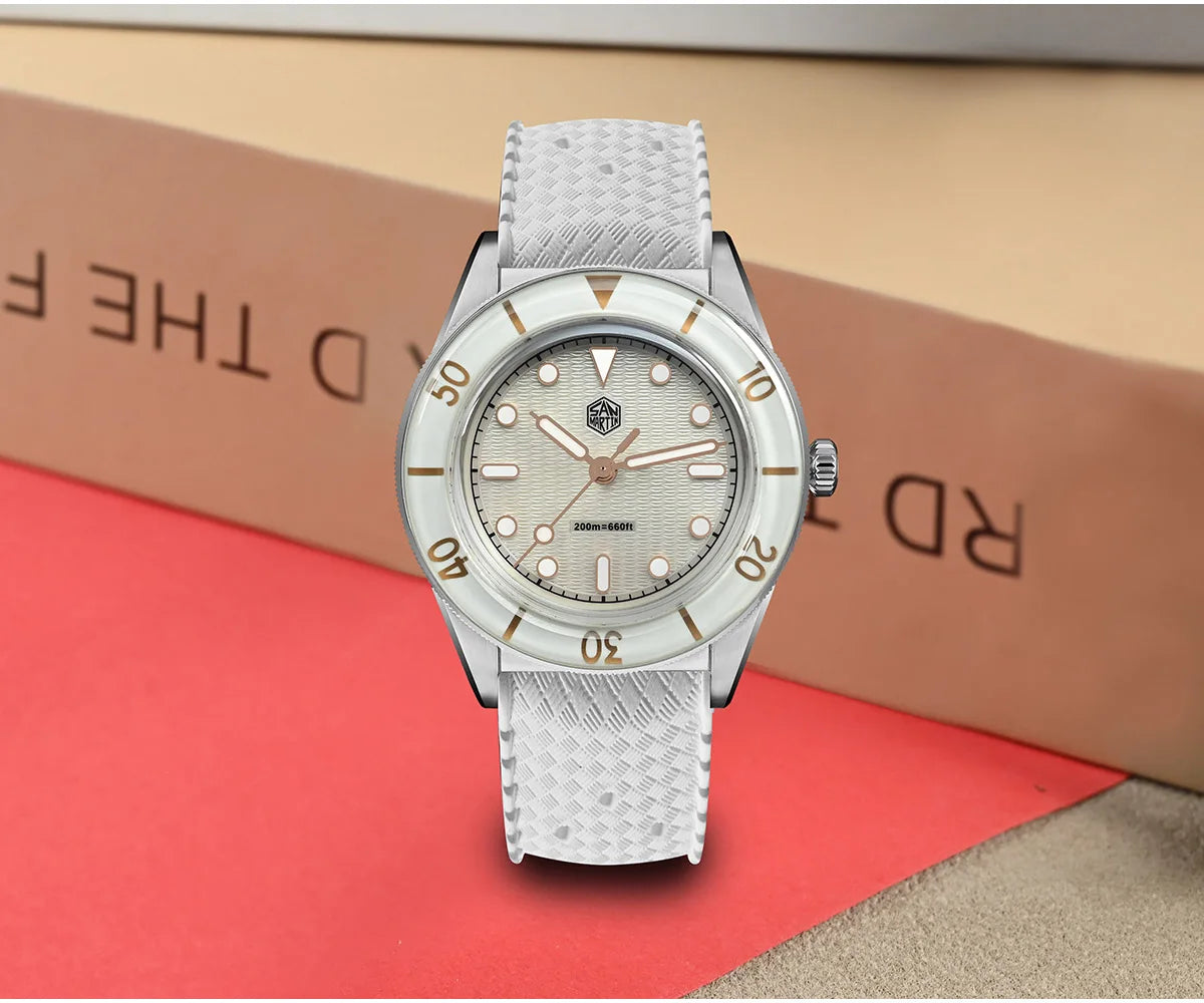 San Martin SN0151 Women’s Luxury Quartz Watch – Ronda 703, 200M Waterproof