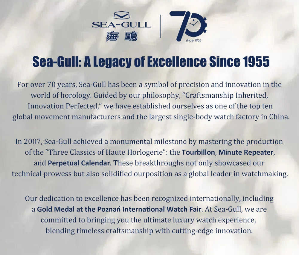 Seagull Men’s Luxury Automatic Watch – Antarctica Expedition, Sapphire, Luminous