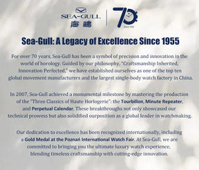 Seagull Men’s Luxury Automatic Watch – Antarctica Expedition, Sapphire, Luminous