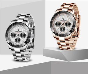 PAGANI DESIGN Men's Chronograph Quartz Watch – Sapphire, Stainless Steel, VK63