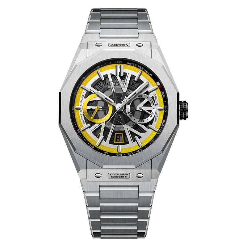 BONEST GATTI Men's Automatic Skeleton Watch – Mechanical, Luminous & Waterproof
