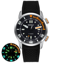 BERNY Automatic Dive Watch – 20ATM Waterproof Mechanical Watch with Sapphire Crystal & Super Luminous Dial