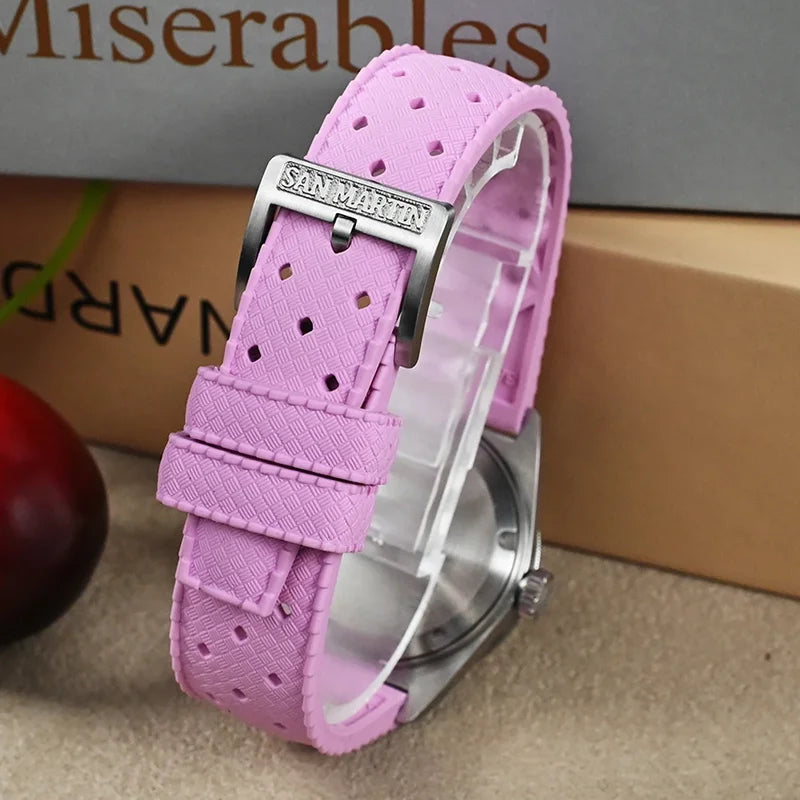 San Martin SN0151 Women’s Luxury Quartz Watch – Ronda 703, 200M Waterproof