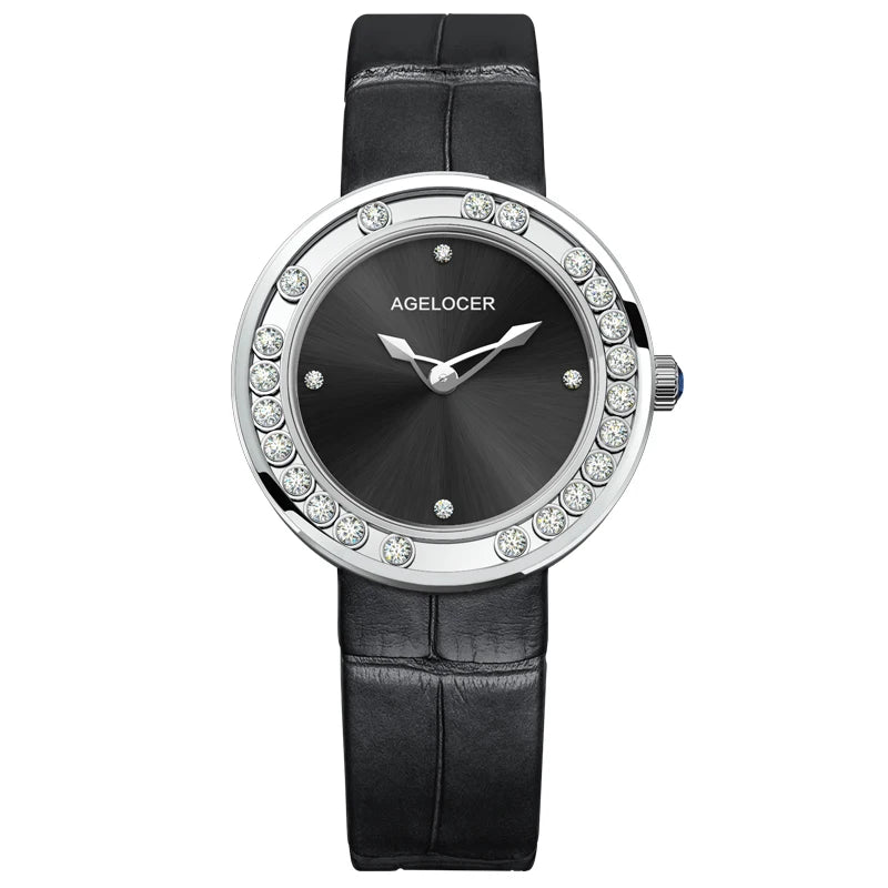 AGELOCER Baikal Diamond Women’s Watch – Luxury Quartz Wristwatch